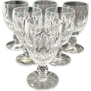 Vintage Waterford "Colleen" Claret Wine Glasses (Set of 6)